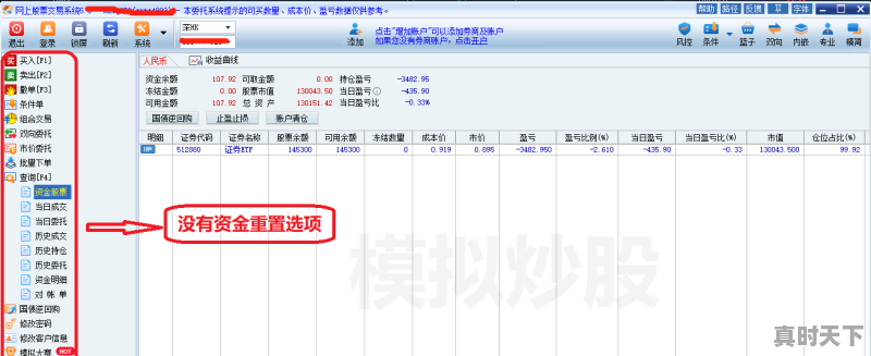 1、同花顺模拟盘怎么重置资金,股票模拟盘被骗能追回来吗 - 真时天下
