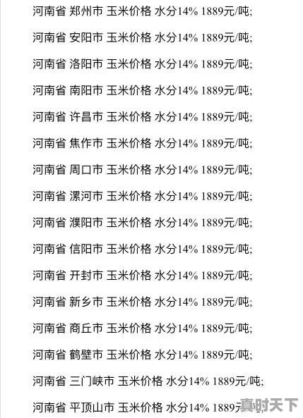 河南省玉米价格近期有的地方达到了1.06元每斤，这是什么原因造成的 - 真时天下