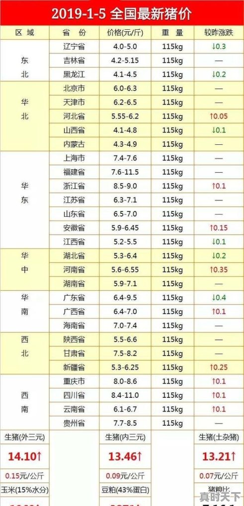 今日菏泽地区生猪价格 - 真时天下