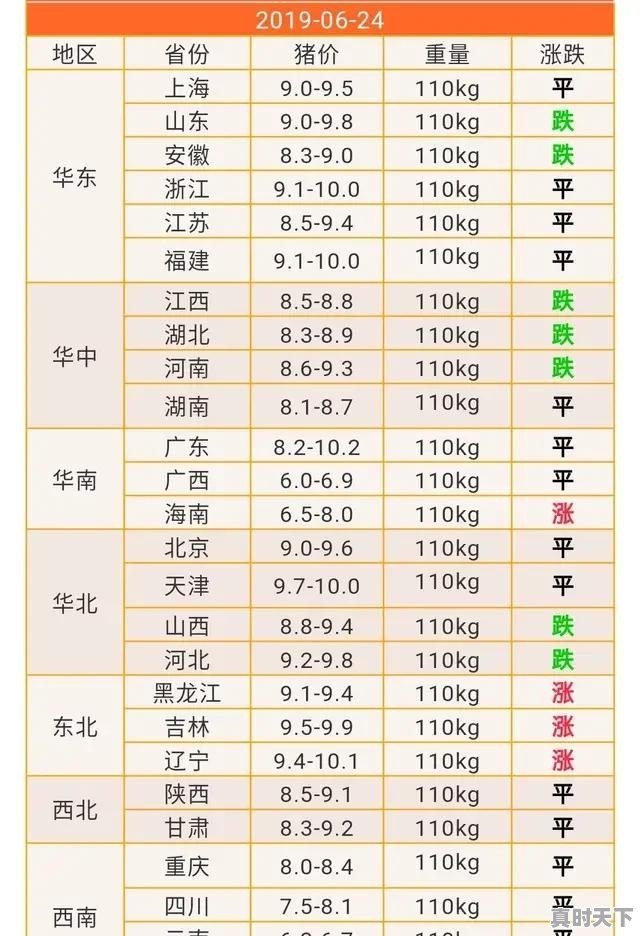 广西博白今日猪肉价格 - 真时天下