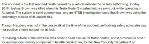 如何看待Uber发生全球首例自动驾驶撞死行人事件 - 真时天下