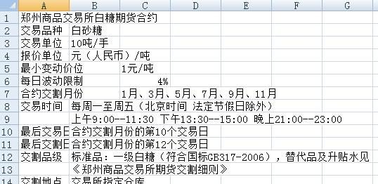 白糖期货合约一手多少吨 - 真时天下